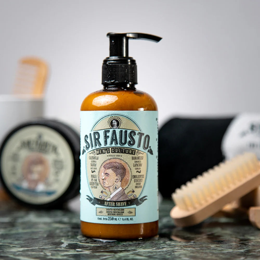 Sir Fausto After Shave 250 ml - Calma, Hidrata y Revitaliza tu Piel Después del Afeitado