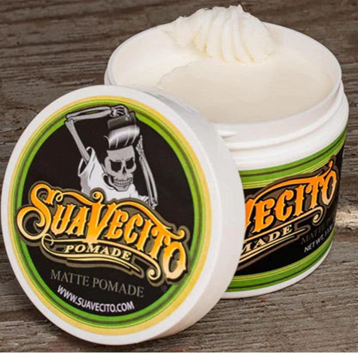 Suavecito Matte Pomade 113gr | Pomada para el Cabello | Fijación Alta | Acabado Mate