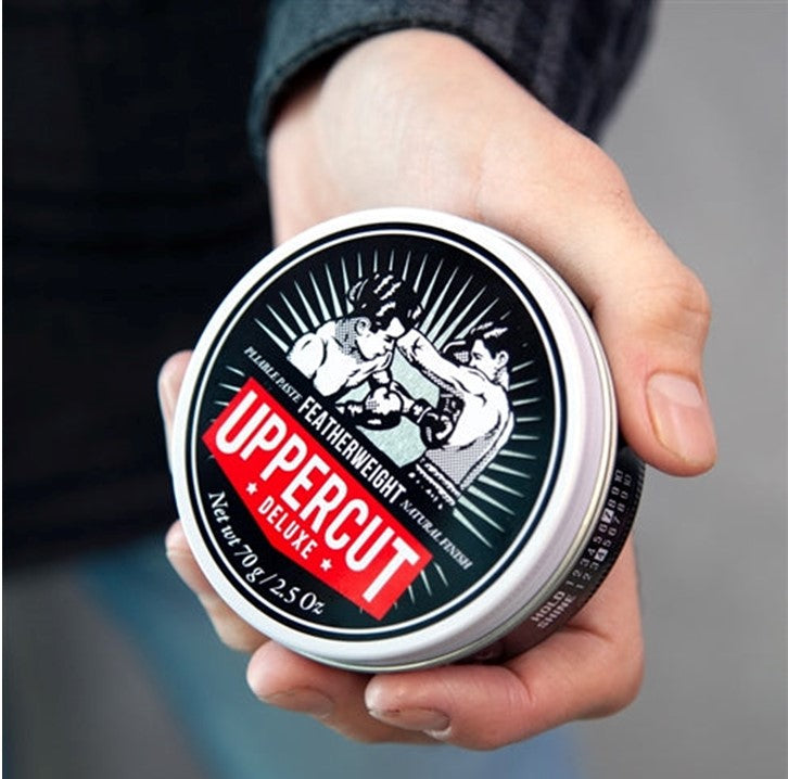 Uppercut Featherweight 70gr | Pomada para el Cabello | Fijación Media | Acabado Brillante