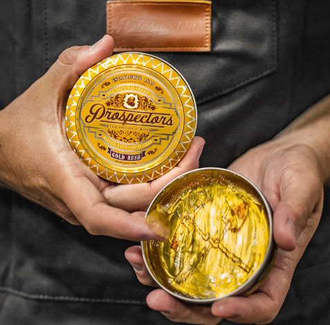 Prospectors Gold Rush 113gr | Pomada para el Cabello | Fijación Media | Acabado Brillante